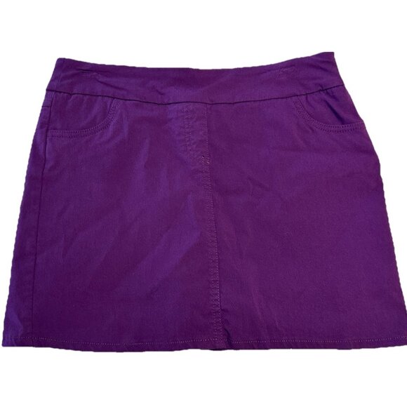 Attyre  Ladies 6 Tennis Golf Pickleball skort stretch Pull On Pocket Purple - Picture 1 of 8